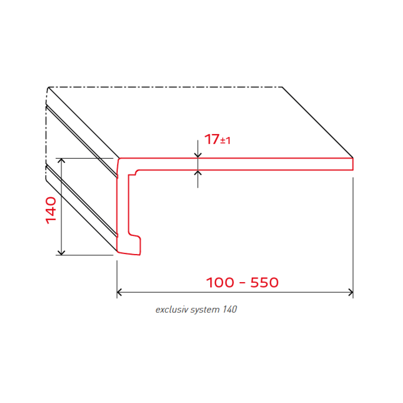 Fensterbank Innen Werzalit Puntinella