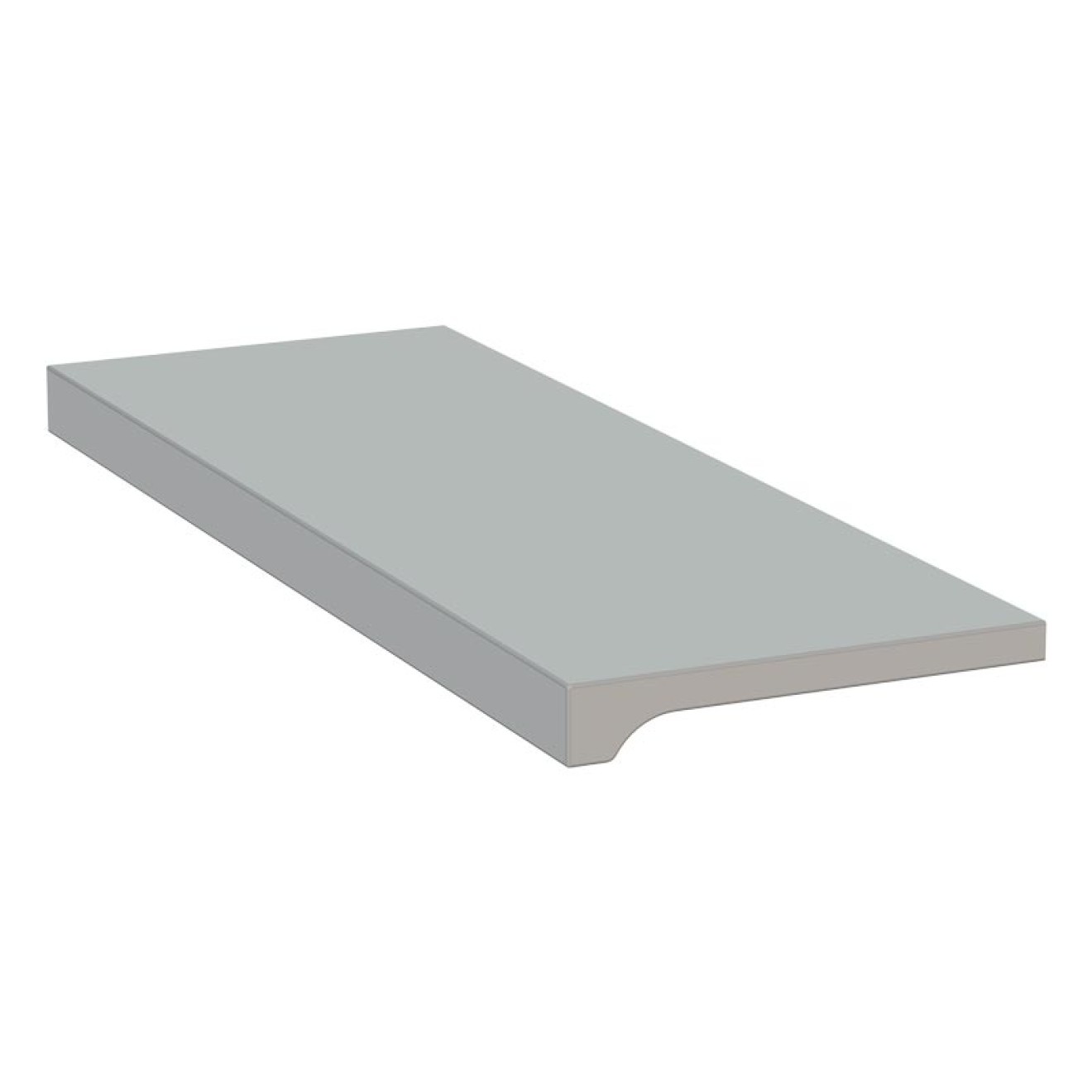 Fensterbank Innen hellgrau glatt Werzalit Expona